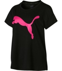 Puma Active Logo Tee Blouse Black 852006 61