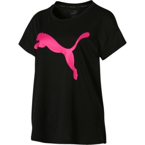 Puma Active Logo Tee Blouse Black 852006 61