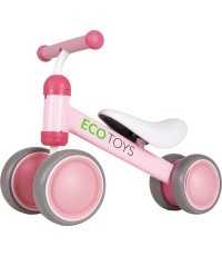 Practise Rozā Ecotoys mini distanču velosipēds