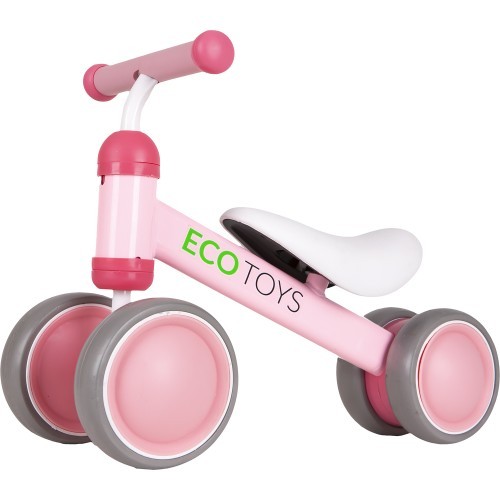 Практичный розовый мини кросс-кантри велосипед Ecotoys