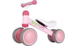Практичный розовый мини кросс-кантри велосипед Ecotoys