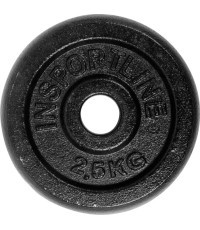 Стальной диск для штанги inSPORTline Blacksteel 2,5 кг