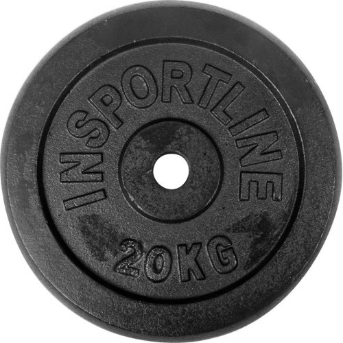 Стальная весовая плита inSPORTline Blacksteel 20 кг