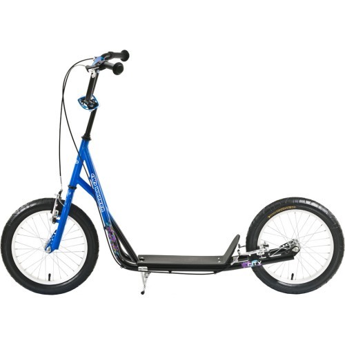 Worker City Urban Inflatable Scooter (up to 100kg) - Black/Blue