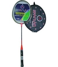 Badmintona raķete Spartan Drop Shot - černo-cihlová