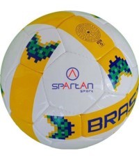 Futbola bumba SPARTAN Brasil Cordlay - White-Yellow