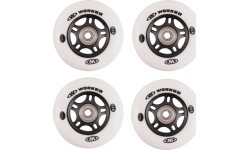 Set 4 pcs – Wheels 76mm and Bearing ABEC-7 chrome