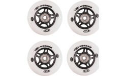 Set 4 pcs – Wheels 72mm and Bearing ABEC-7 chrome