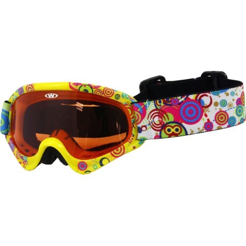 Kids ski goggles WORKER Sterling with graphics - Z12-YEL-yelow graf.