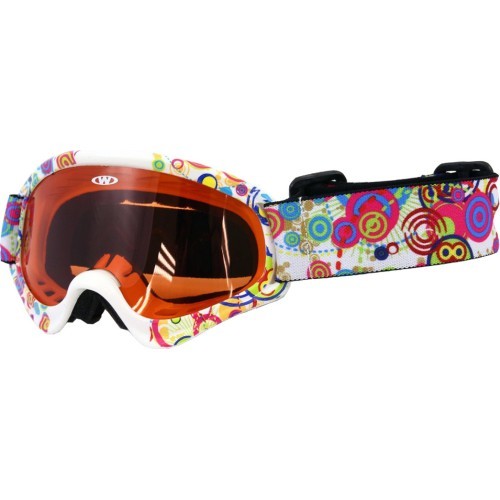 Kids ski goggles WORKER Sterling with graphics - Z12-YEL-yelow graf.