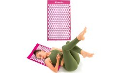 Acupressure mat inSPORTline AKU-500 75x44cm - Pink