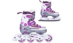 Регулируемые роликовые коньки Worker Aron White