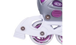 Регулируемые роликовые коньки Worker Aron White