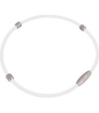 Magnētiskā kaklarota inSPORTline Alkione (Melna) - White