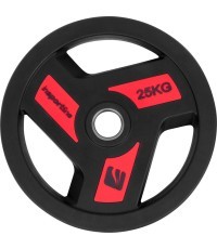 Олимпийский диск с резиновым покрытием inSPORTline Herk OL 25 кг