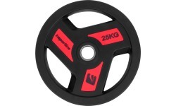 Олимпийский диск с резиновым покрытием inSPORTline Herk OL 25 кг