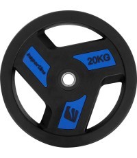 Gumijas pārklājumu svars 30mm inSPORTline Herk 20kg