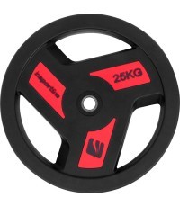 Gumijas pārklājumu svars 30mm inSPORTline Herk 25kg