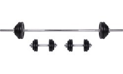 Barbell and Dumbbell Set with a Case inSPORTline 50 kg