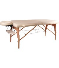 Mobilais koka masāžas galds 2 gab inSPORTline Taisage - Cream Yellow