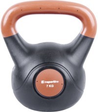 Виниловая гиря с цементным наполнителем inSPORTline Vin-Bell Dark 7 кг