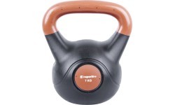 Vinila svaru bumba ar cementa pildījumu inSPORTline Vin-Bell Dark 7 kg