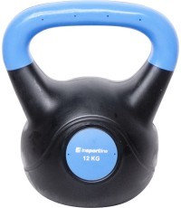 Vinila svaru bumba ar cementa pildījumu inSPORTline Vin-Bell Dark 12 kg