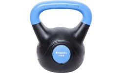 Vinila svaru bumba ar cementa pildījumu inSPORTline Vin-Bell Dark 12 kg
