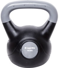 Vinila svaru bumba ar cementa pildījumu inSPORTline Vin-Bell Dark 14 kg