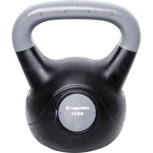 Vinila svaru bumba ar cementa pildījumu inSPORTline Vin-Bell Dark 14 kg