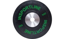 Резиновый диск для штанги inSPORTline Bumper Plate 25 кг
