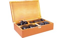 Lavas masāžas akmeņu komplekts inSPORTline Bazalta akmens 36gab.