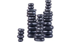 Lavas masāžas akmeņu komplekts inSPORTline Bazalta akmens 36gab.