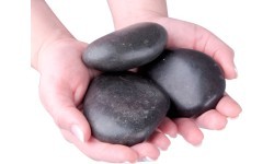 Набор лавовых камней inSPORTline Речной камень 8-10 см - 3 шт.