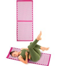 Akupresūras paklājs inSPORTline AKU-1000 125x50cm - Pink