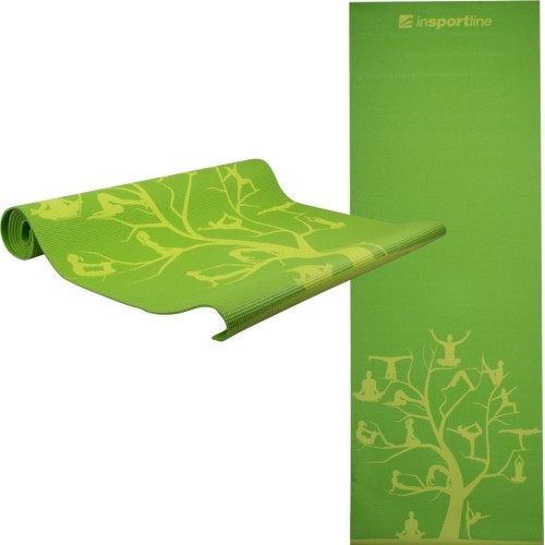 Jogas paklājs inSPORTline Spirit 172x60x0,3 cm - Zaļš