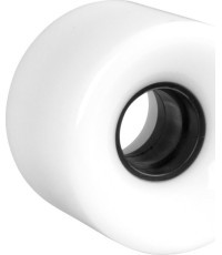 Mini skeitborda ritenis 60 x 45 mm - White