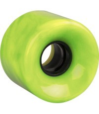 Mini skeitborda ritenis 60 x 45 mm Patchy - Yellow