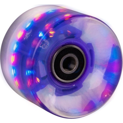 Spīdošs Penny Board ritenis 60 x 45 mm ar ABEC 7 gultņiem - Tumši violeta