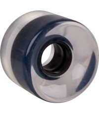 Caurspīdīgs Penny Board ritenis 60 x 45 mm - Melna