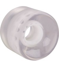 Mini skeitbords caurspīdīgs ritenis 60x45 mm - White