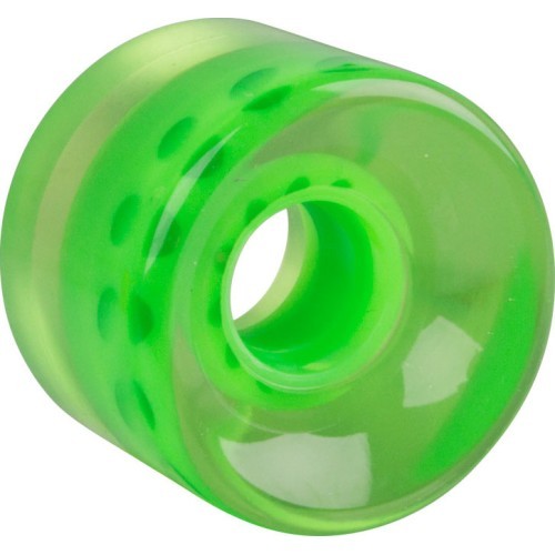 Caurspīdīgs Penny Board ritenis 60 x 45 mm - Zaļš