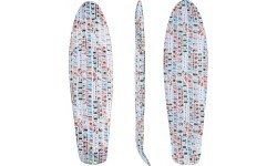Penny Board Deck WORKER Paterny 22.5*6” - Design 1