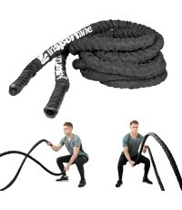 Stropa ar neilona aizsargu inSPORTline Waverope 15m 50mm 21,8 kg