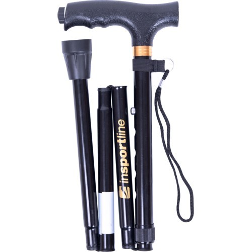 inSPORTline Luzy Folding Walking Stick with Flashlight