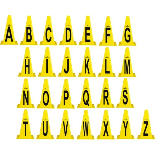 Plastmasas konusi inSPORTline Alphabet 23 cm