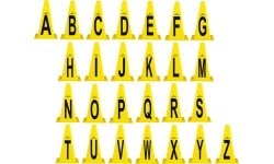Plastmasas konusi inSPORTline Alphabet 23 cm