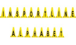 Plastmasas konusi inSPORTline Alphabet 23 cm