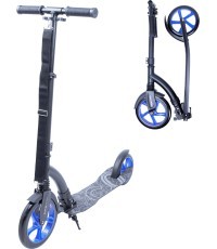 Worker Span folding scooter with shock absorbers (up to 100kg) - Blue