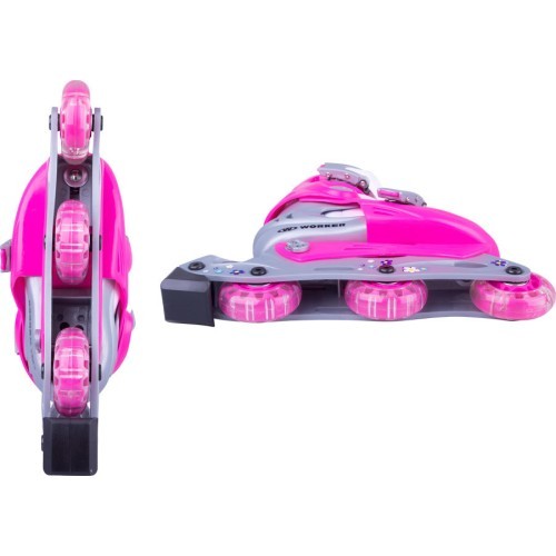 Children’s Rollerblading Set WORKER Polly LED – with Light-Up Wheels